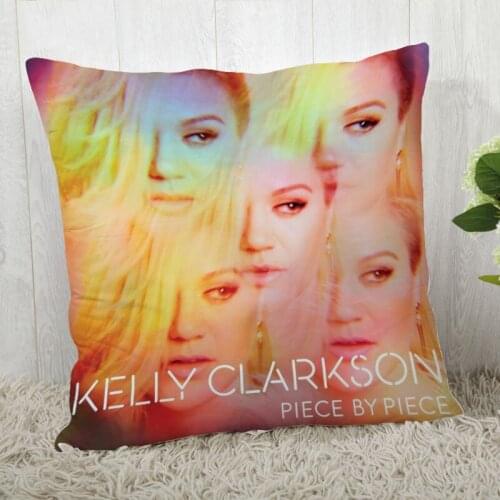 Hot Sale Custom Decorative Pillowcase Kelly Clarkson Square Zippered Pillow Cover Best Nice Gift 20X20cm 35X35cm 40x40cm