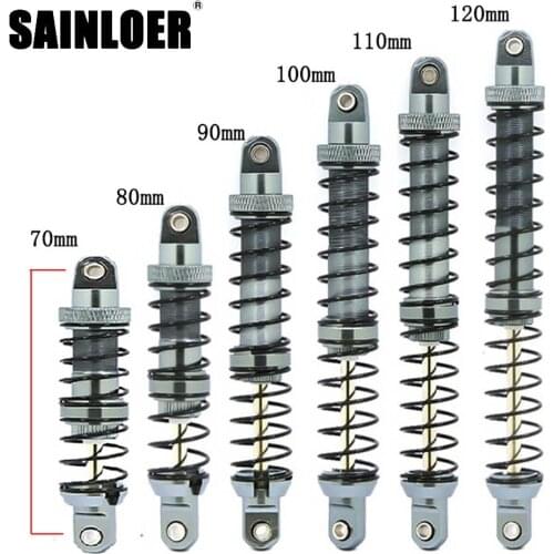 SAINLOER 2PCS 4PCS Metal Shock Absorber Oil Adjustable Damper for 1/10 RC Rock Crawler Axial SCX10 90046 AXI03007 Traxxas TRX4