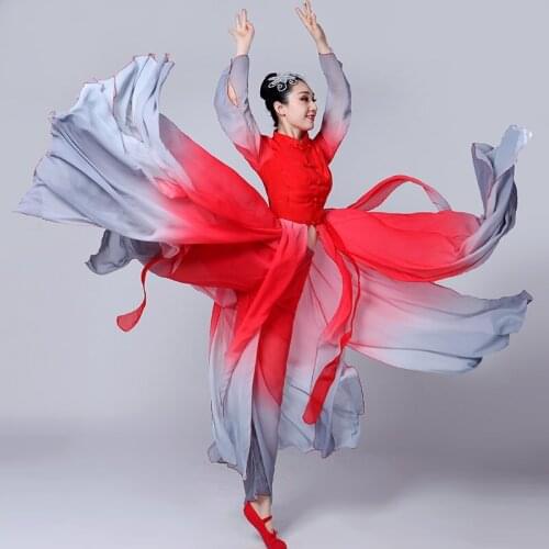 Chinese traditional dance classical ethnic Chinese dance costumes ancient chinese national costume stage wear AA4499