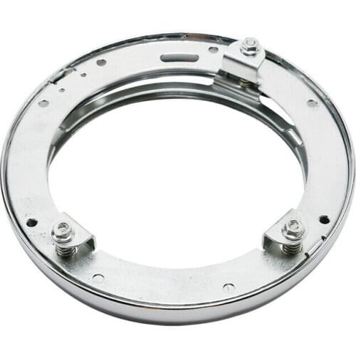 Motorcycle 7" Headlight Trim Ring & Mounting Bracket Ring For Harley Touring Softail Road King Street Electra Glide