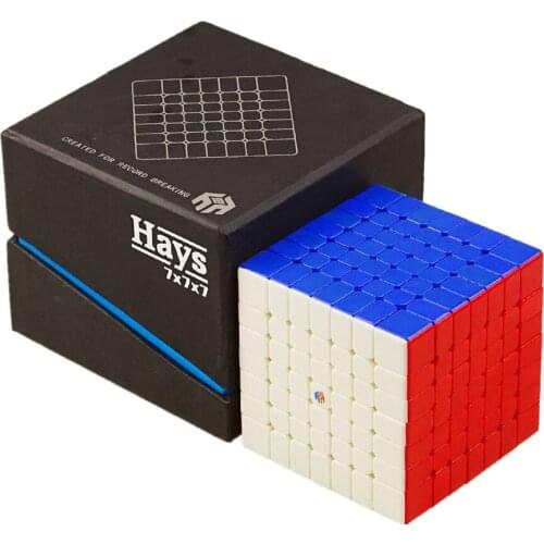 Yuxin HAYS 7x7 Magic Cube / 7x7 Magnetic Magic Cube Black / Stickerless Hays 7M Cubo Magico