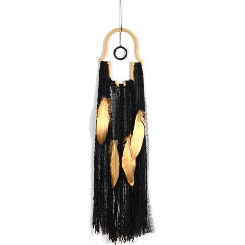 Feather Dream Catcher Bedroom Living Room Cotton Rope Wall Art Decoration Hanging Handmade Decoration Window Ornaments