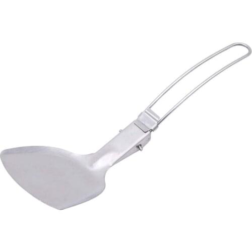 Outdoor Foldable Cooking Spatula Picnic Home Camping Cookware Shovels Stainless Steel Shovel Cooking Tools Kitchen Tools