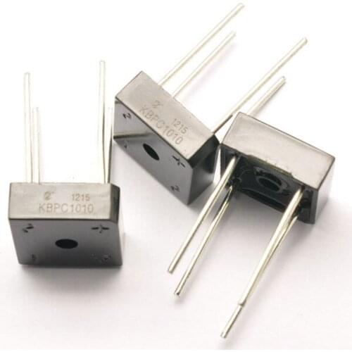 Single phase bridge rectifier 1000V 10A KBPC1010 4PIN through hole,15pcs/lot
