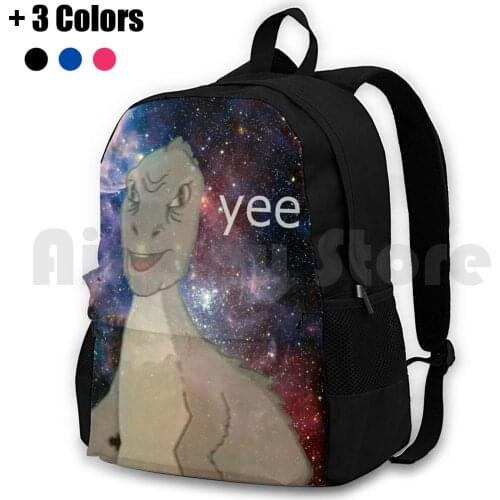 Cosmic Yee Outdoor Hiking Backpack Riding Climbing Sports Bag Yee Dinosaur Prehistoric T Rex Funny Meme Youtube Internet Cosmic