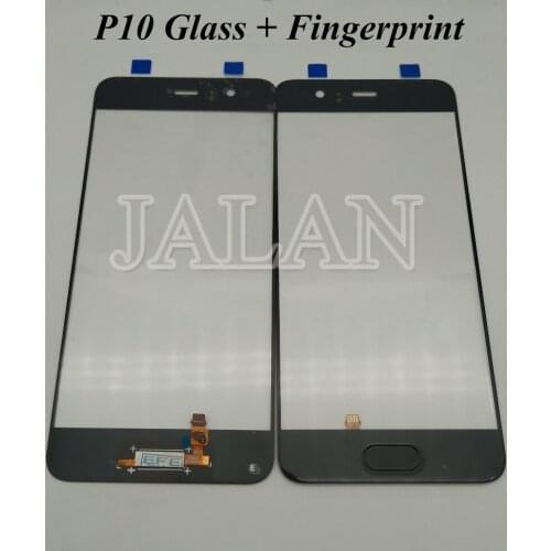 2pcs Original Quality Glass For Huawei P10 Front Out Glass With Fingerprint Replacement No Fingerprint Function Panel