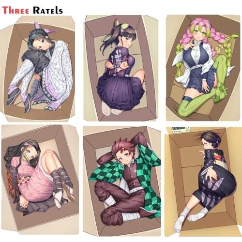 Three Ratels FC989 3D Special Parcel For Kimetsu No Yaiba Anime Car Sticker Vinyl PVC Decal Girls Room Wall Laptop Guitar