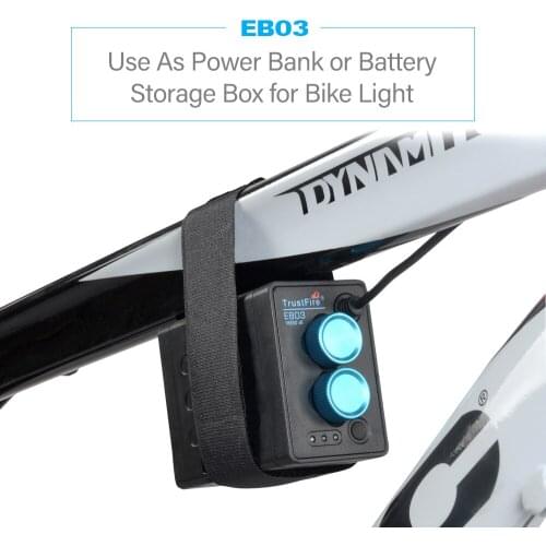 TrustFire Original EB03 Waterproof 18650 Rechargeable Li-Ion Battery Box 8.4V DC USB Power Bank Case For Led Bike Light