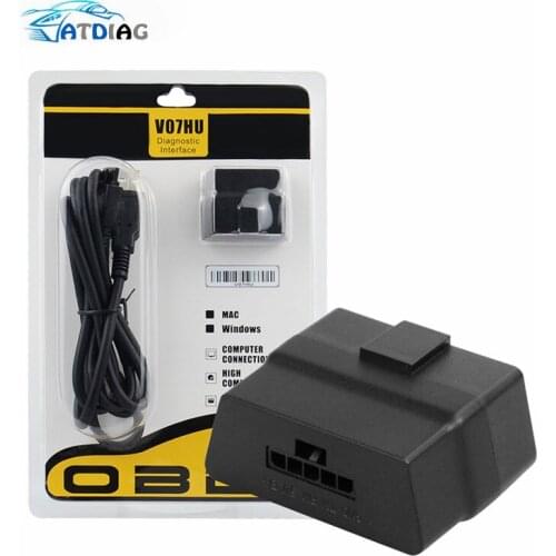 USB ELM327 V1.5 V07HU PIC18f25k80 + FT232RL Chip USB RS232 Port On PC ELM 327 Car Diagnostic Tool For All OBD2 Protocol