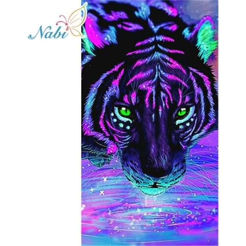 Diamond embroidery animals Tiger 5d diy diamond painting full square - daimond painting 502DD diamond mosaic