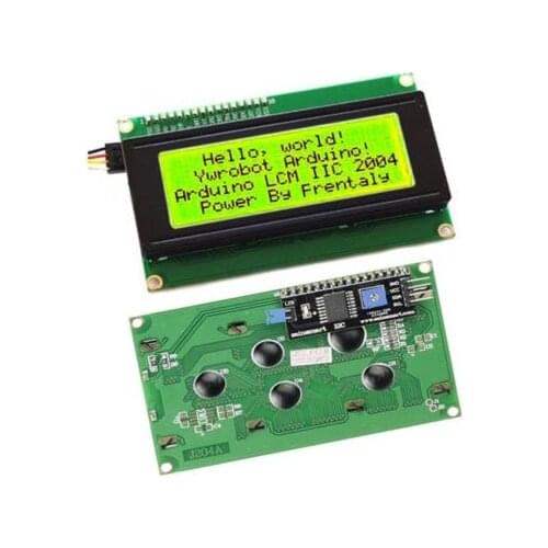 Yellow Display IIC I2C TWI SP I Serial Interface 2004 20X4 Character LCD Module