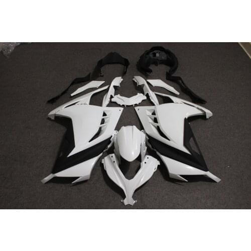 ZXMT Motorcycle Full Fairing Set Kit for Ninja 300 2013 2015 2017 EX300 Unpainted White injection Bodywork Panel Plastics 13