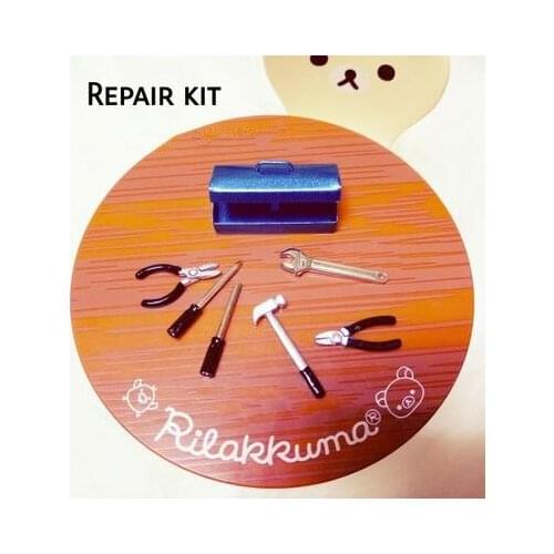 1/6 1/8 1/12 Bjd doll house blyth doll accessories photo prop scene mini toolbox + tool set repair kit mini alloy tool for barbi
