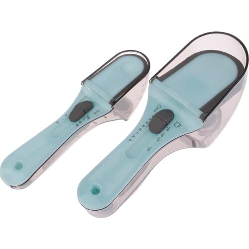 1pcs Adjustable Measuring Spoons With Magnetic Snaps Multifunctional Measuring Cups Solid Powder Liquid Measurement Baking Tool