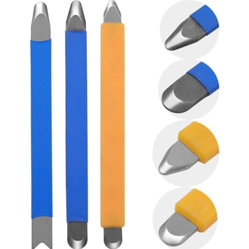 1pc Tungsten steel squeeze bar beautiful sewing agent construction tool yin and yang angle Suit Floor Tile Joint Finishing Tail