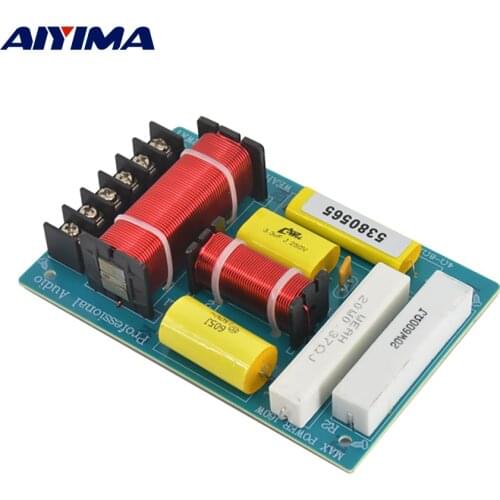 AIYIMA 300W Treble Woofer Speaker Frequency Divider Crossover 2 Way Home Theater Two Way Crossover Audio Board Filter