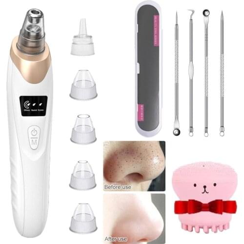 Facial Blackhead Remover Electric Pore Cleaner Blackhead Black Point Vacuum Cleaner Tool Black Spots Pore Cleaner Machine
