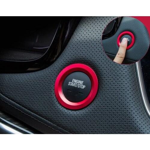 Car Engine Start Stop Ignition Key Ring Car Stickers For Cadillac XT5 Accessroies Car styling