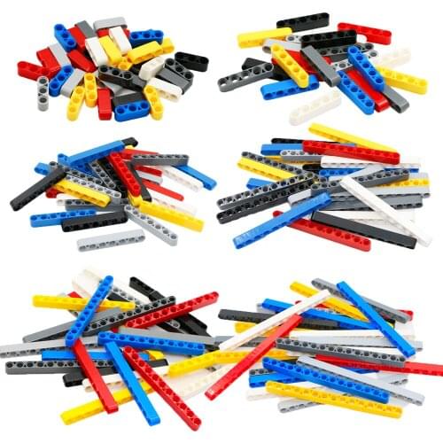 Creative Parts Technical Liftarm Building Blocks MOC Thick Beam 10 Pieces Replace Parts Compatible With Technical Children Toys