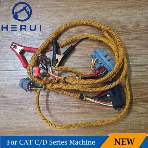 Excavator Diagnostic Cable Engine Test Wire Harness For Caterpillar CAT Engine Inspection Connection Wiring Harness
