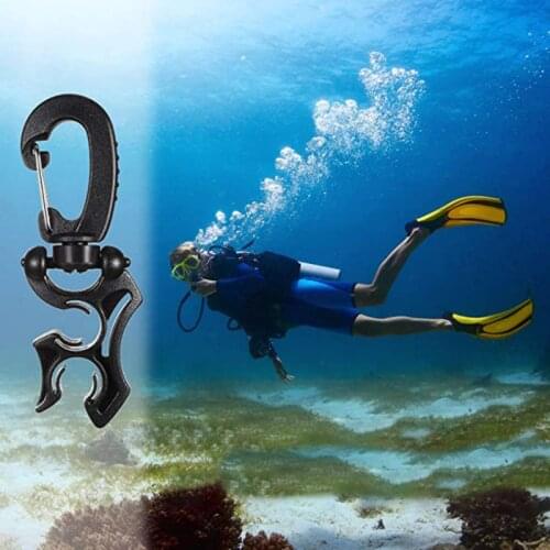 Scuba Diving Regulator Double BCD Hose Holder With Clip Buckle Hook Snorkeling Double BCD Clip Regulator Retainer Buckle Hook