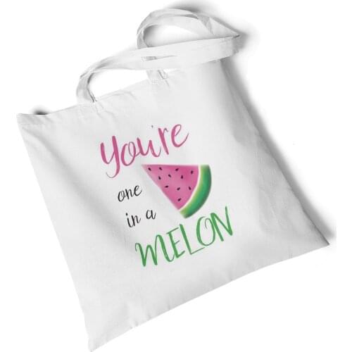 Focal20 Streetwear Fruit Avocado Print Women Canvas Bag Reusable Shopping Bag Shoulder Bag Girls Students Casual Handbag Tote