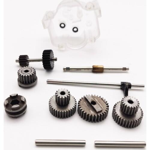 For WPL Metal Speed Change Gear Box Upgrade Gears with 370 Motor for WPL B1 B24 B16 B36 C24 1/16 RC Car DIY Modification Parts