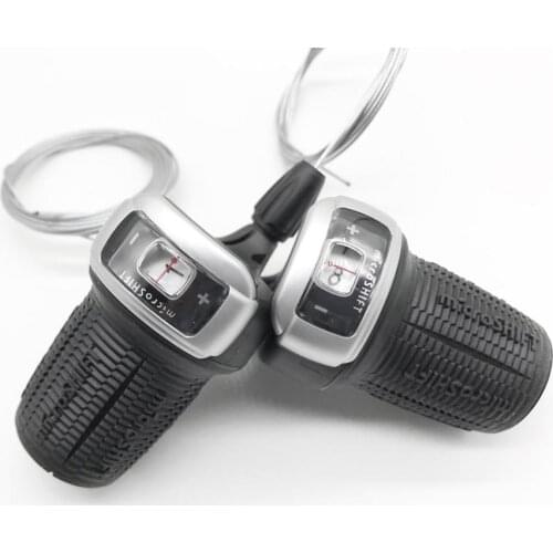 MicroSHIFT Mountain 3X8 Speed Twist Type shifter Triple Index With visual window Bike Derailleur Twist Grip Gear