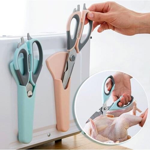 Multifunctional Magnetic Refrigerator Scissors Stainless Steel Powerful Disassembly Chicken Bone Scissors Food Kitchen Scissors