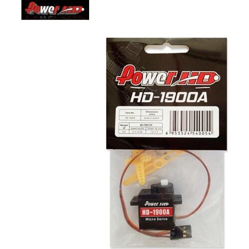 Power HD Micro Mini Analog Servo 1.5kg/9g HD-1900A W/POM Gear and Plastic Case (Compatible with FUTABA/JR) Mini Size for Rc Toys