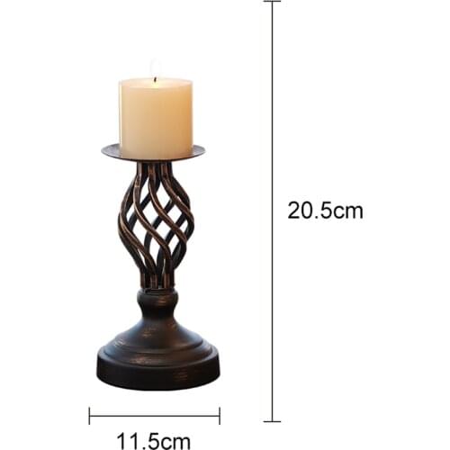 Table Metal Hollow Candle Holder Stand Retro Candlestick Lighthouse Wedding Decoration Castical Votive Candle Holders 50KO208