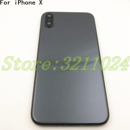 Good quality Original For iphone X New Back Middle Frame Chassis Full Housing Assembly Battery Cover For iphone X back Housing