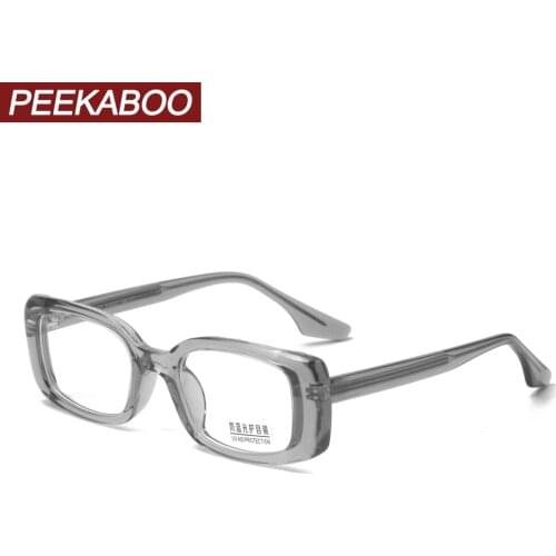 Peekaboo retro TR90 anti blue light glasses female square women clear lens optical glasses frame for men high quality acetate