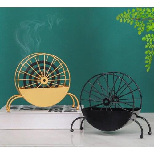 Portable Mosquito Coil Holder Nordic Style Multi-shape Easy to Clean Iron Mosquito Repellent Holder for Outdoor Room Toilet