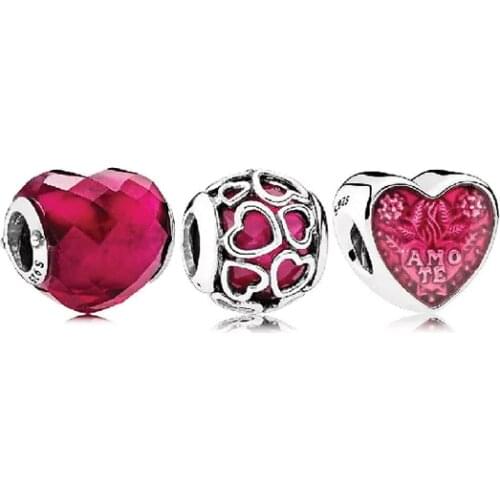 2020 New High-end Latin Love Heart-shaped, Red Cherry Charms, Sweet Jewellery, Romantic Birthday Gift For Wife