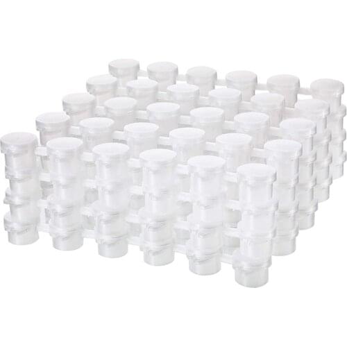 24 Strips Empty Paint Strips Paint Cup Pots Clear Storage Containers Painting Arts Crafts Supplies 144 Pots in Total
