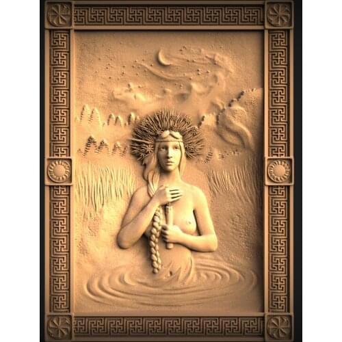 STL Relief Model 3D Model for CNC Router 3D Printer Artcam Aspire Bas Relief STL File Format 3D Carving Home Wall Decoration