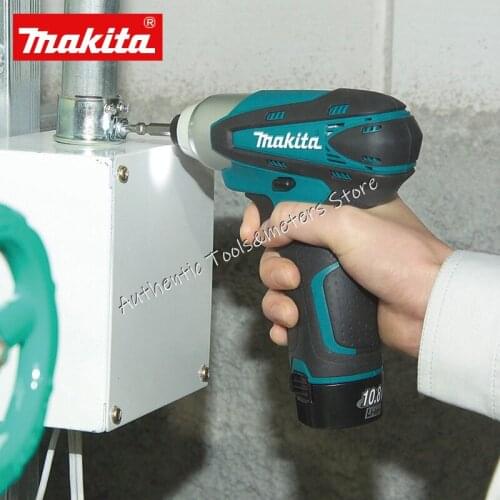 Makita/10.8V Rechargeable Impact Screwdriver Screwdriver Lithium Electric Drill Wireless Speed Control Reverse TD090DWE