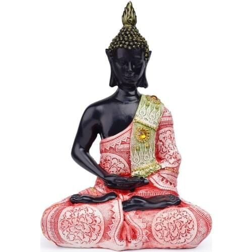 Laughing Buddha Statue Hindu Siting Figurine Home Modern Décor Table Accessorie Bodhisattva Art Buddha Budha Rituals Garden Sale