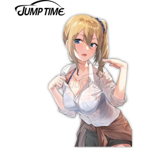 Jump Time 13 x 8cm For Kaguya samawa Kokurasetai Hayasaka Ai Car Stickers and Decals Vinyl Anime Decor for All Types of Vehicles