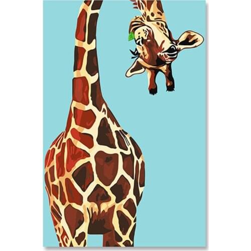 Frameless Colorful Lion Animals Abstract Painting Diy Digital Paintng By Numbers Modern Wall Art Picture For Home Artwork