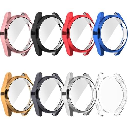 Protective Case Housing Shell Cover for Huawei Watch3 Pro TPU All-inclusive Electroplating Case