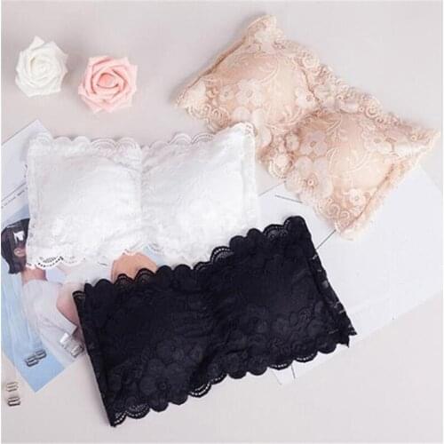 Hot Sale Women Sexy Tube Tops Ladies Solid Color Tube Tops Strapless Strap Tube Tops Womens Clothing