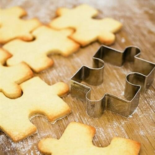 1PC Christmas Cookie Shape Stainless Steel Cookie Cutter DIY Biscuit Mold Dessert Bakeware Cake Mold Cookie Stamp Fondant Cutter