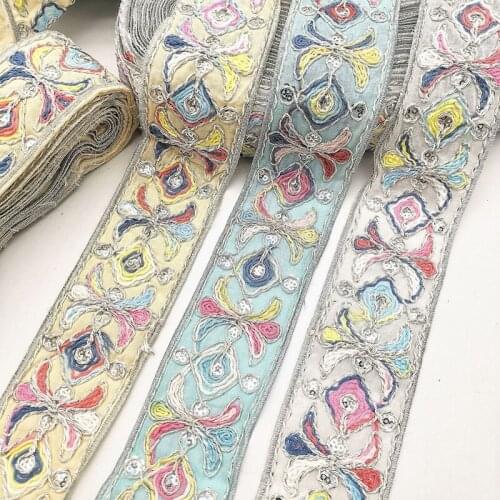 1 Yards Sequin Ribbon for Craft Needlework DIY Clothing Apparel Sewing Material