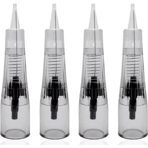 10PCS Microblading Eyebrow Lips Tattoo Needle Cartridges Semi Body Permanent Makeup Accessory Push-in Type 1P