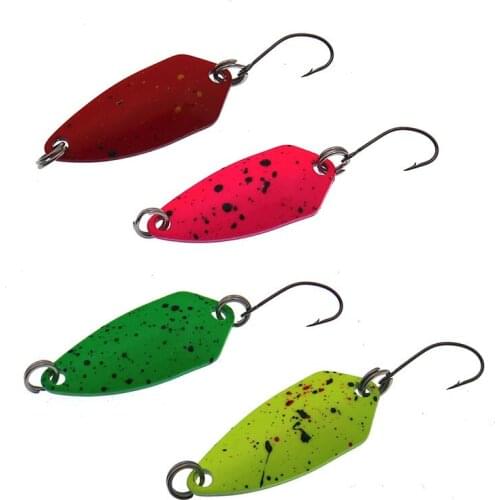 2pcs/lot 2.5g Metal Spoons Lure Spinner bait Swimbait Vibrating Jigging Fishing Lures Hard Baits Bass Fishing Tackle pesca