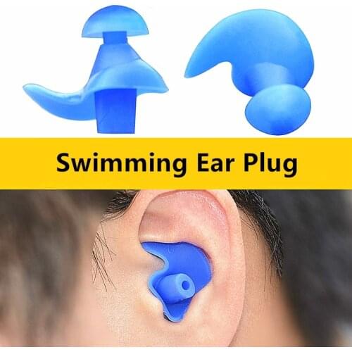 2021 Soft Swimming Ear Plugs Environmental Silicone Waterproof Dust-Proof Earplugs Diving Water Sports Swimming Accessories