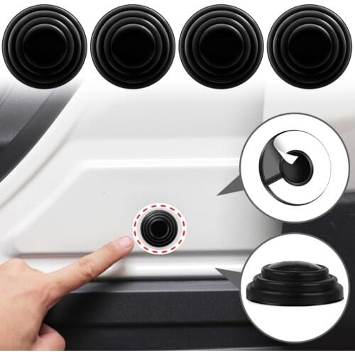 4pcs Car Soundproof Buffer Stickers Door Shock Absorber Accessories For Volkswagen VW Touran