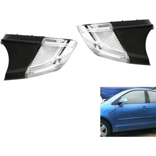 Car LED Wing Mirror Indicator Turn Signal Indicator Lamp For Skoda Octavia MK2 A5 2004-2008 1Z0949101C 1Z0949102C